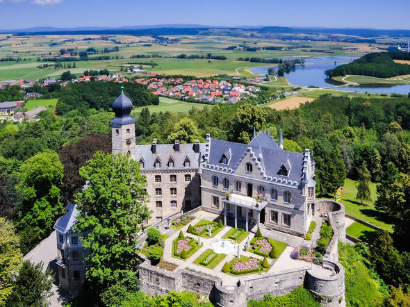 Schloss Callenberg Luftbild