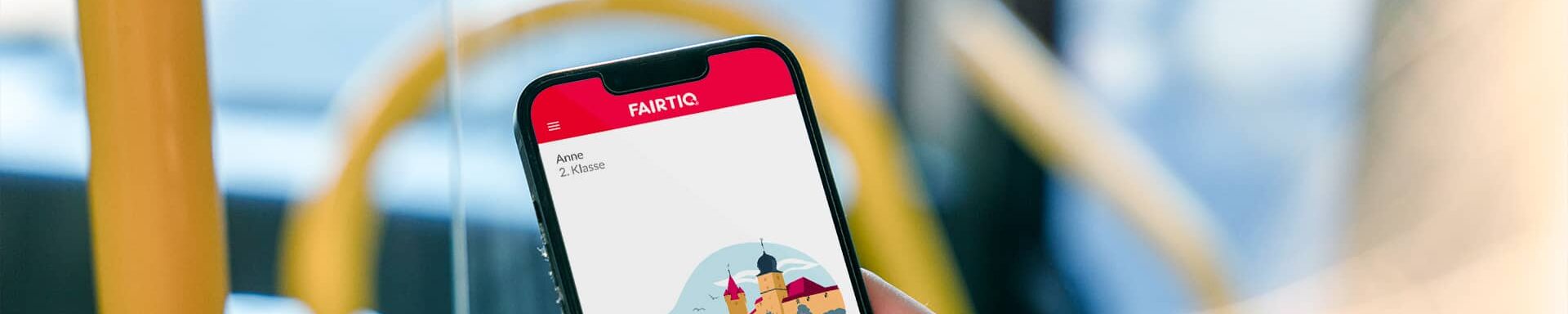 Mit der Fairtiq-App einfach ein digitales Busticket lösen.