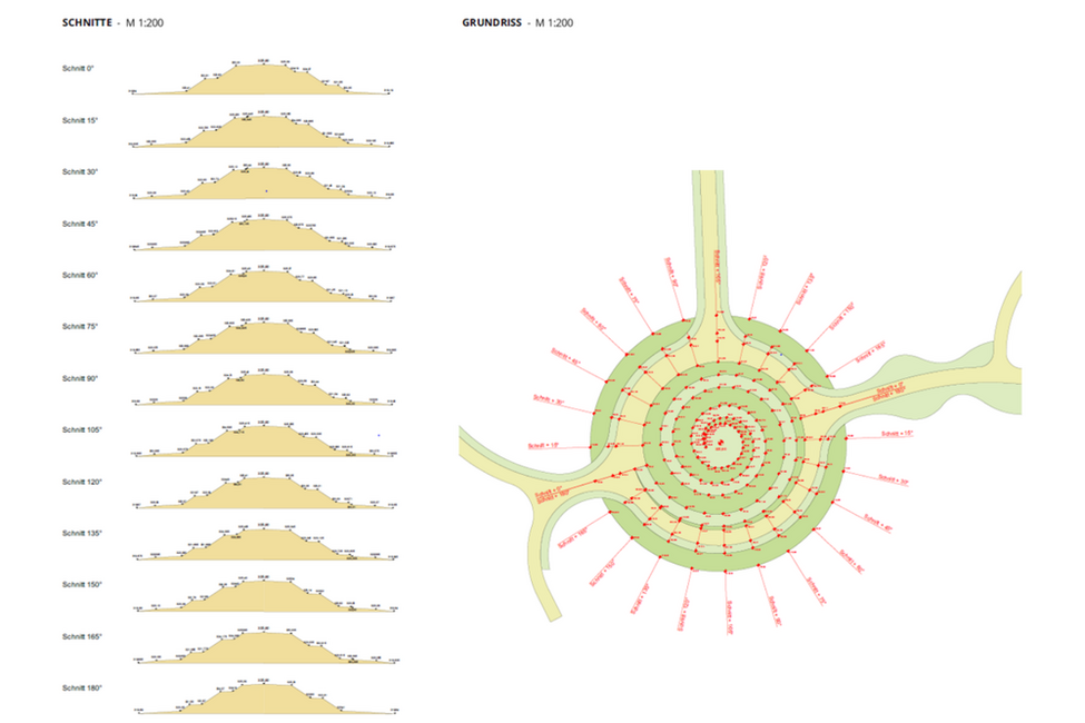 Spiralpyramide im Park der Arten