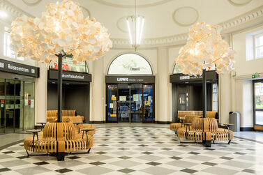 Blick in die neugestaltete Bahnhofshalle