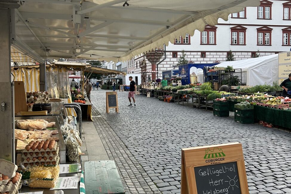Marktstände Richtung Spitalgasse