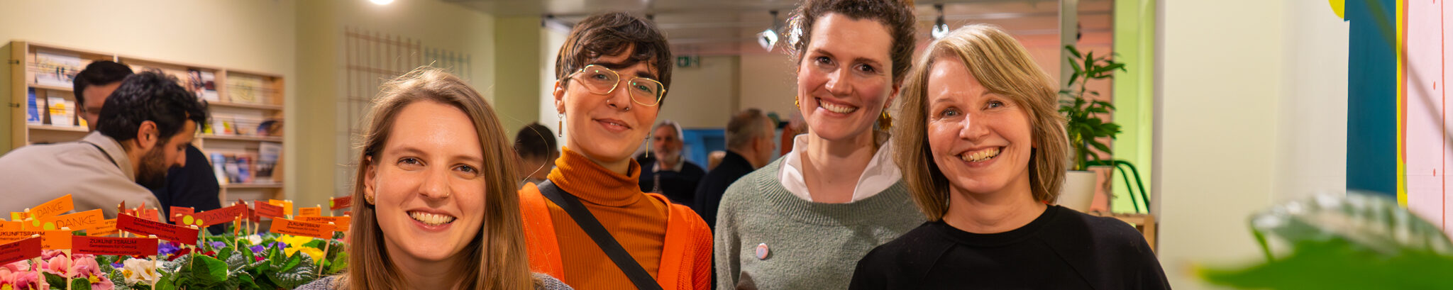 Das Team vom Zukunftsraum: Silja Jahreiß, Alba Mojak, Katharina Probst und Silvia Endres.