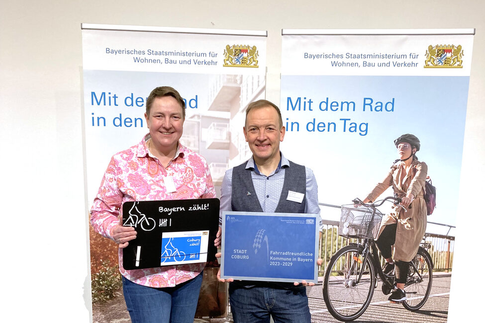 Die Stadt Coburg erhält das Zertifikat "Fahrradfreundliche Kommune".