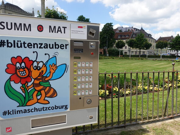 Der Summ-O-Mat am Coburger Schlossplatz