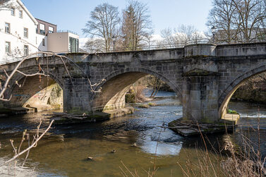 Die Judenbrücke über der Itz wird umfassend saniert.