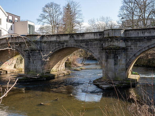 Die Judenbrücke über der Itz wird umfassend saniert.
