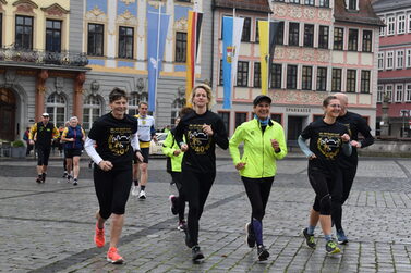 Auftakt zur Aktion Stadt, Land, zu Fuß