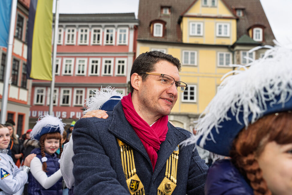 Rathaussturm 2025: Am Ende darf die Polonaise mit dem OB nicht fehlen