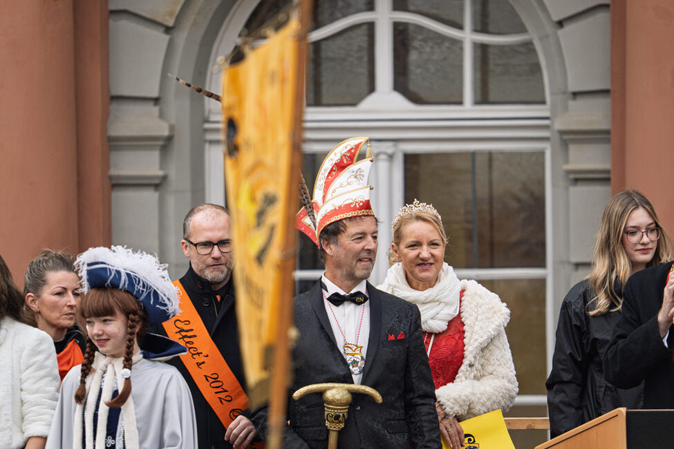 Rathaussturm 2025: das Prinzenpaar 2025 - Prinz Norbert und Prinzessin Sandra