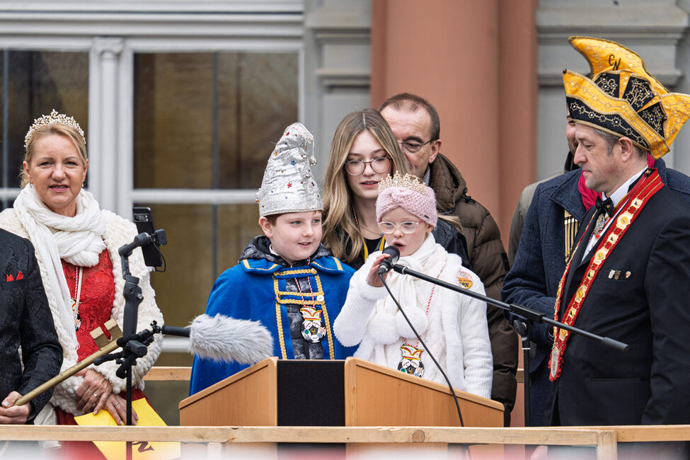 Rathaussturm 2025: Das Kinderprinzenpaar