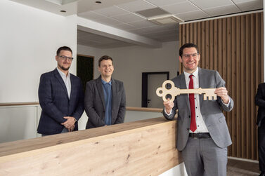 Von links: Gregor Bleile, Zlatko Simak, Dominik Sauerteig