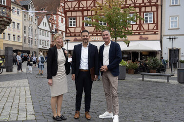 Von links: Dr. Christine Schwendner, Can Aydin, Holger Diez