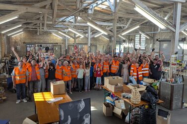 Hinter dem Warentauschtag steht ein großes Team an Ehrenamtlichen.