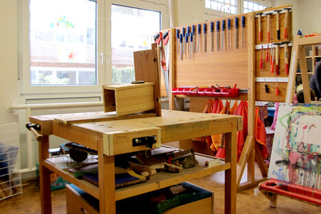 Caritas Kinderhaus Leo - Werkbank