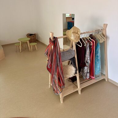 In unserem Theaterraum steht die Kreativität und Fantasie im Vordergrund.