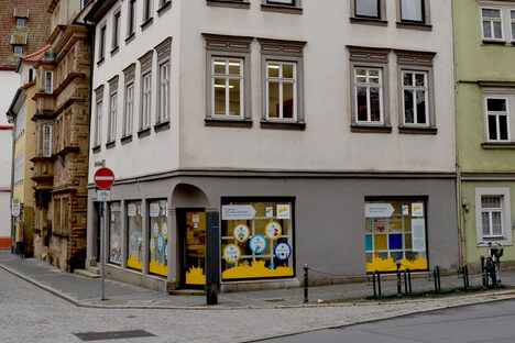 Außenansicht des Kinder- und Familienbüros der Stadt Coburg in der Herrngasse