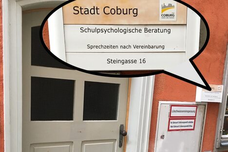 Eingangstür der Schulpsychologischen Beratungsstelle