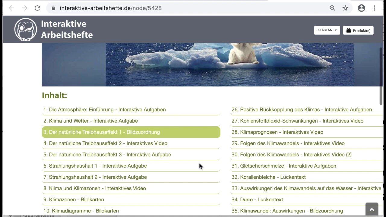 Wie kann ich auf die interaktiven Arbeitshefte zugreifen?