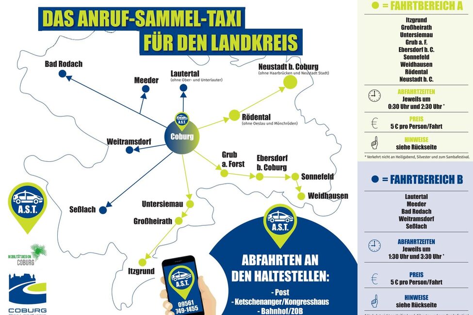 AST Landkreis Coburg Bediengebiete