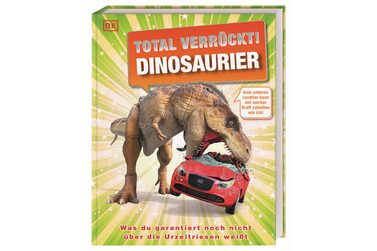 Buchcover Dino, der in ein Schrottauto beisst