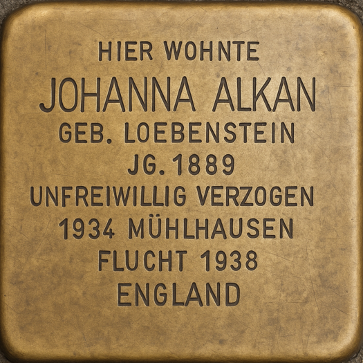 Stolperstein von Johanna Alkan