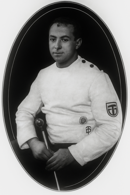 Fritz Altmann als Fechter