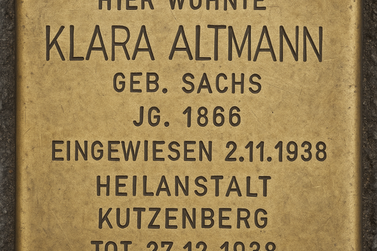 Stolperstein für Klara Altmann