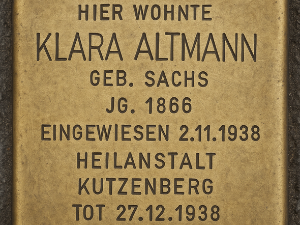 Stolperstein für Klara Altmann