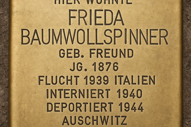 Stolperstein von Frieda Baumwollspinner