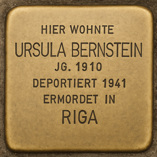 Stolperstein von Ursula Bernstein