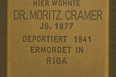 Stolperstein von Dr. Moritz Cramer