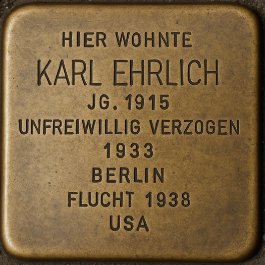 Stolperstein für Karl Ehrlich