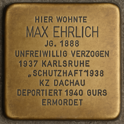 Stolperstein Max Ehrlich