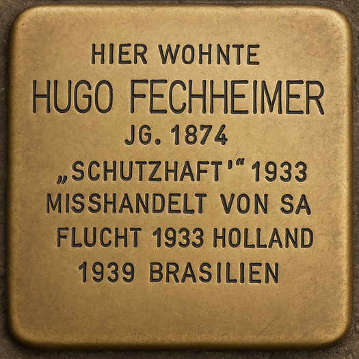 Stolperstein für Hugo Fechheimer