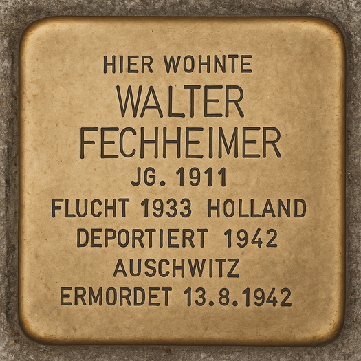 Stolperstein für Walter Fechheimer