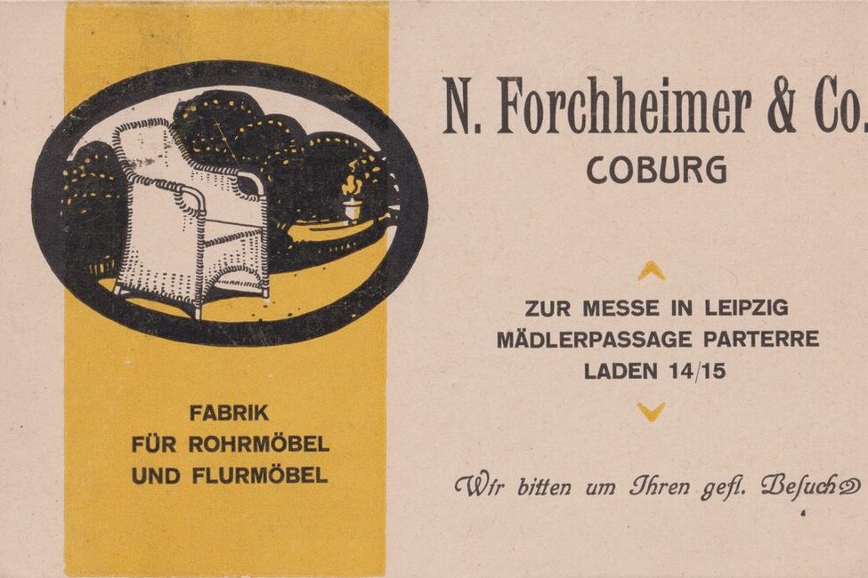 Postkarte mit Firmenlogo