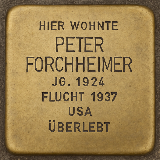 Stolperstein von Peter Forchheimer