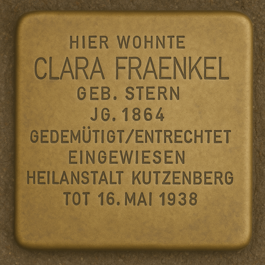 Stolperstein von Clara Fraenkel