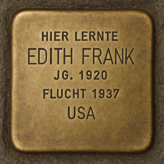 Stolperstein von Edith Frank