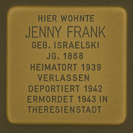 Stolperstein für Jenny Frank