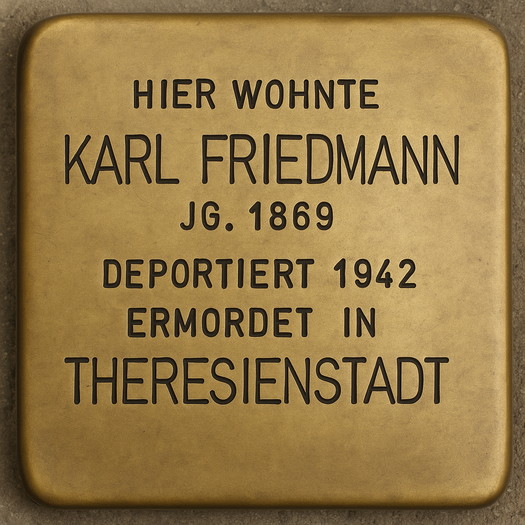 Stolperstein von Karl Friedmann