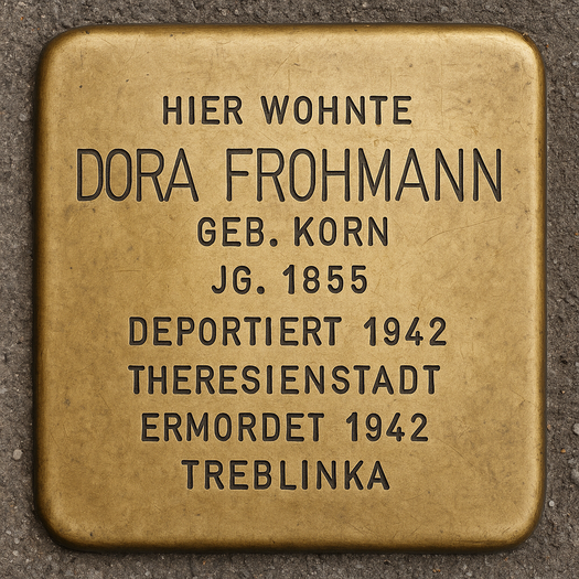 Stolperstein für Dora Frohmann