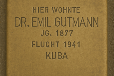 Stolperstein für Emil Gutmann