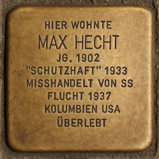 Stolperstein von Max Hecht
