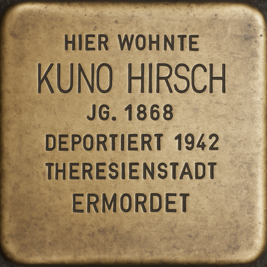 Stolperstein für Kuno Hirsch