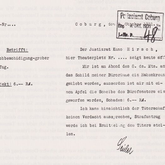 Sachbeschädigung Kanzlei Hirsch