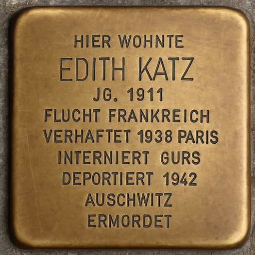 Stolperstein von Edith Katz
