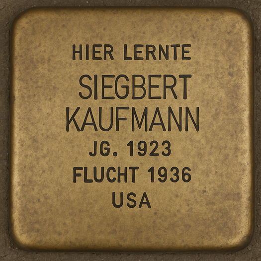 Meldekarte von Siegbert Kaufmann