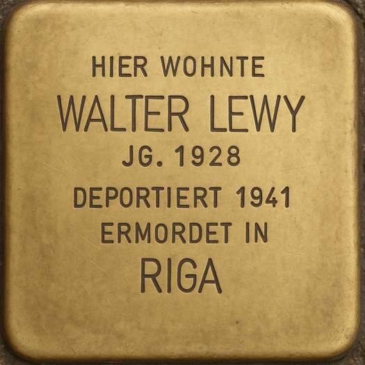 Stolperstein von Walter Levy