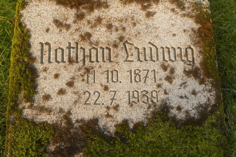 Grabstein Nathan Ludwigs auf dem Coburger Friedhof
